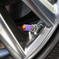 Superman Cape Logo Tire Rim Wheel Aluminum Valve Stem Caps