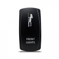 Ch4x4 Rocker Switch Front Lights Symbol Blue Led