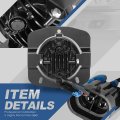 Auto Dynasty Full Led Projector Front Bumper Driving Fog Light Lamps Compatible With Kenworth T680 2011-2022 Driver And