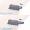 D3 Non-magnetic Push Latches 10pcs To Open Door Latch Touch For Wardrobe Cupboard Drawers Grey