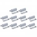 D3 Non-magnetic Push Latches 10pcs To Open Door Latch Touch For Wardrobe Cupboard Drawers Grey 