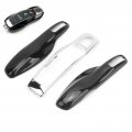 Macan Key Fob Cover Black Car Remote Cases Shell Trim Protective Car Case Platic Replacement For 911 Boxster Baked Silver