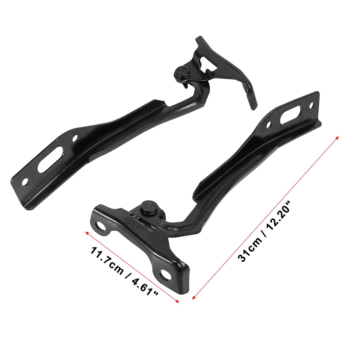 Pair Hood Hinges Driver And Passenger Side For Honda Civic 2012 2015 Ho1236127 Ho1236128 60120tr0a00zz 60170tr0a00zz Black