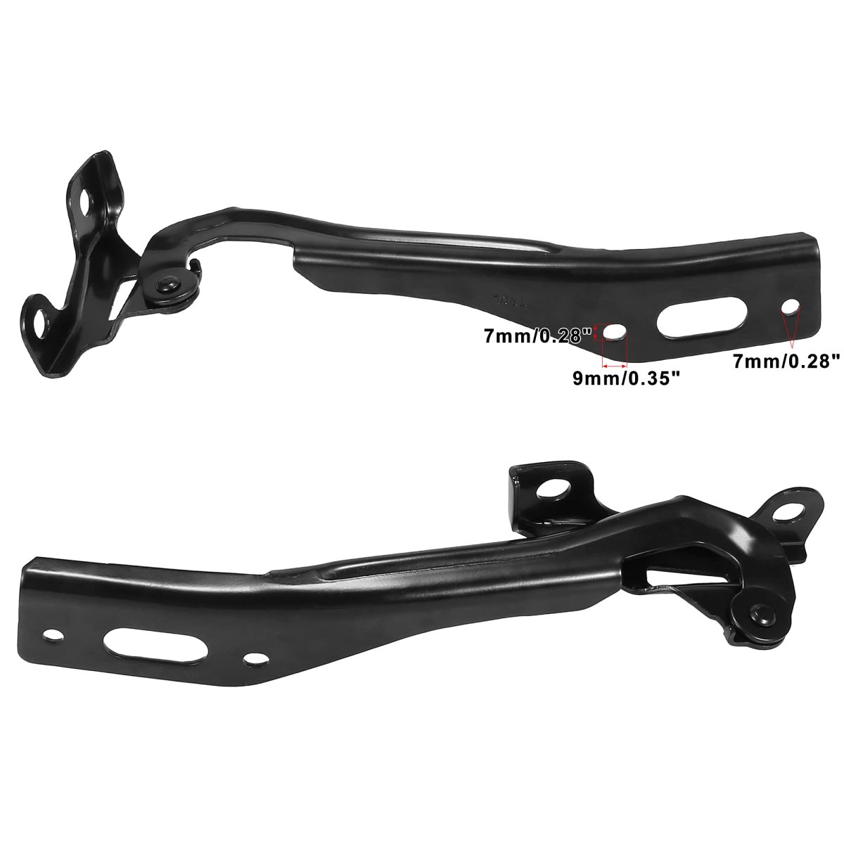 Pair Hood Hinges Driver And Passenger Side For Honda Civic 2012 2015 Ho1236127 Ho1236128 60120tr0a00zz 60170tr0a00zz Black