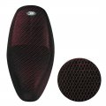 Uxcell Xl Heat Resistant Breathable Seat Saddle 3d Mesh Cover Black Red Replacement For Motorcycle