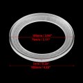 X Autohaux 2pcs For 4 Inch Car Speaker Spacer Ring Mounting Plate Acrylic 79mm Id