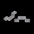 Uxcell 15mm X 7mm Plastic Led Light Strip Fixing Mounting Bracket Clear 100pcs