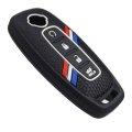 Striped Silicone Remote Key Fob Case Cover For Nissan Rogue Pathfinder X-trail 2023 2024 285e3-7la6a 