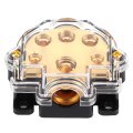 Power Distribution Block Ground Cable Splitter Zinc Alloy Construction Car Audio