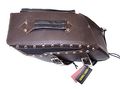 Motorcycle Saddlebag Brass Buckles Two Strap With Quick Release Shielded Bottom Sad658b