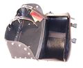 Motorcycle Saddlebag Brass Buckles Two Strap With Quick Release Shielded Bottom Sad658b
