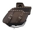 Motorcycle Saddlebag Brass Buckles Two Strap With Quick Release Shielded Bottom Sad658b