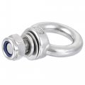 Uxcell Lifting Eye Bolt M12 X 20mm Male Thread With Hex Screw Nut Gasket Flat Washer For Hanging Securing Chain Wire Rope 304