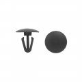 100 Pcs Black Plastic Engine Bonnet Door Trim Bumper Clips For Car 