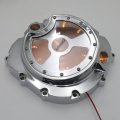 Httmt- Chrome Yellow Led Engine Clutch Cover Compatible With 2006-2014 Kawasak Zx14r Zzr 1400 Right P N Mt313-004a-cd Yellow