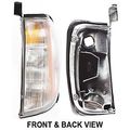 Nissan Frontier 1998 To 2000 And Xterra 2001 Corner Lamp Lh Lens Housing Smoke Color Waterproof Right Side Marker Light 