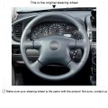 Mewant Customized Microfiber Leather Car Steering Wheel Cover For Nissan Almera N16 2000-2003 X-trail T30 2001-2003 Terrano 2