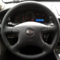 Mewant Customized Microfiber Leather Car Steering Wheel Cover For Nissan Almera N16 2000-2003 X-trail T30 2001-2003 Terrano 2
