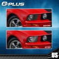 G-plus Front Headlight Lenses Cover Compatible With 2005-2009 Mustang Not Forshelby Gt500 Models Chrome Housing A Pair Left