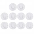 10pcs 9-10 Inch White Soft Mircrofiber Car Wax Polishing Bonnet Buffing Pad Washable Covers Polisher Waxing Tools 9 10 