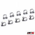 30 Pack Stainless Steel Fuel Injection Hose Clamps Sae 17 5 8 To 45 64 In 16mm 18mm Diameter Range