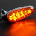 2x 10mm Motorcycle Accessories Black Racing 9 Led Turn Signal Light Indicator Lens Blinker Universal For Suzuki Honda Kawasaki