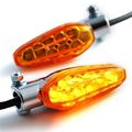 2x 10mm Motorcycle Accessories Black Racing 9 Led Turn Signal Light Indicator Lens Blinker Universal For Suzuki Honda Kawasaki