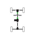 Pair Of Front Prop Shaft U Joints For Polaris Atv Utv Replaces Bearing Diameter 0 937 In Cross Span 2 127 Stack Up Dimension 1 