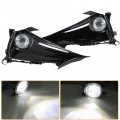 Labwork 1 Pair Fog Lights Lamps Replacement For 2019-2021 Corolla Hatchback Clear Lens With Bulbs Switch Harness Bezel Kit