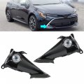Labwork 1 Pair Fog Lights Lamps Replacement For 2019-2021 Corolla Hatchback Clear Lens With Bulbs Switch Harness Bezel Kit