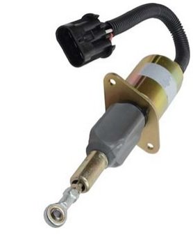 Sol22067 Shut Down Solenoid 12v Continuous Duty For Cummins Replaces And Syncro Start Sa4889-12 Fits Hyundai 335lc-7 Excavator