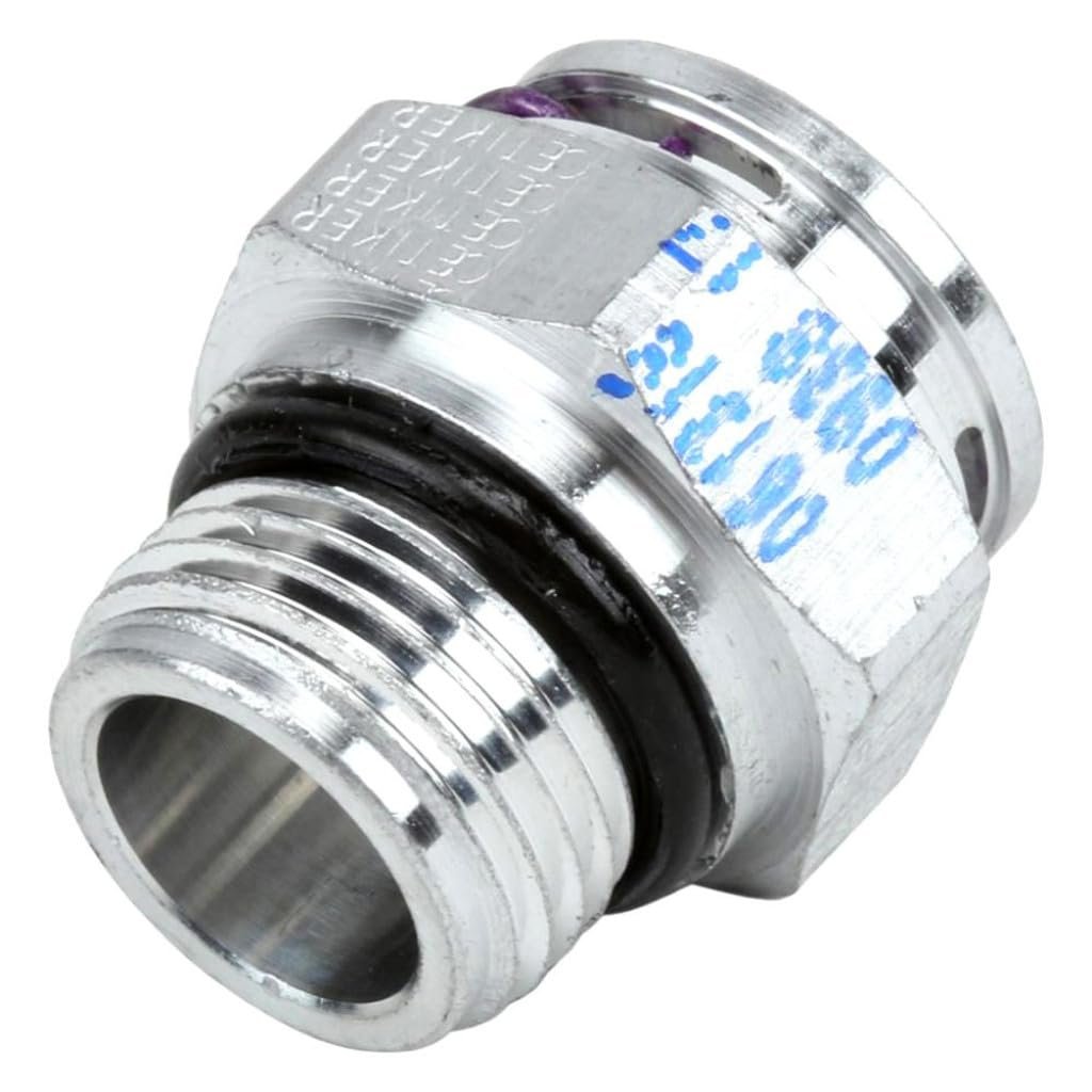 Engine Oil Cooler Line Connector For Chevy Camaro 2010 2011 2012 2013 2014 2015 Alloy Steel Threaded End 2 0 75 In Outside