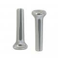 Cars Ribbed Door Lock Knobs For Gm 1968 1969 1970 Chrome Plastic 1 Pair 