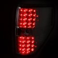 Full Led Tail Light Brake Lamps Compatible With Ford F150 94-14 Driver And Passenger Side Chrome Housing Clear Lens