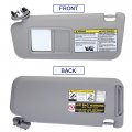 X Autohaux Front Left Driver Side Car Sun Visor With Mirror 74320-42501-b2 For Toyota Rav4 Sunroof Light 2006 2007 2008 2009