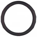 Motor Trend Gripdrive Synthetic Leather Auto Car Steering Wheel Cover Black W Red Accent Stitching Comfort Grip Standard 15 