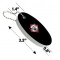 Graphics More Davidson College Secondary Logo Floating Keychain Oval Foam Fishing Boat Buoy Key Float