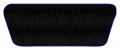 Royal Blue Edge Small Cargo Trunk Carpet Mat For Mercedes Benz 300sl 1990 1991 1992 1993 Black Custom Fit Front Floor 
