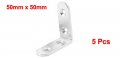Uxcell 5 Pcs 50mm X Right Angle Stainless Steel Corner Bracket