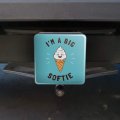 Graphics More I M A Big Softie Soft Serve Ice Cream Cone Funny Humor Tow Trailer Hitch Cover Plug Insert
