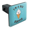 Graphics More I M A Big Softie Soft Serve Ice Cream Cone Funny Humor Tow Trailer Hitch Cover Plug Insert