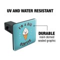 Graphics More I M A Big Softie Soft Serve Ice Cream Cone Funny Humor Tow Trailer Hitch Cover Plug Insert