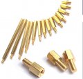 M3 X 18mm 6mm Hex Male-female Standoffs Male Thread Length Brass Pack 50-piece
