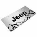Ipick Image Made For Jeep Rock Mountain Graphic Brush Special Aluminum Metal License Plate