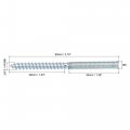 Uxcell M6x18mm Hanger Bolts Double Head Dowel Screw For Wood Furniture 10pcs