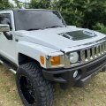 Kuafu Hood Vent Compatible With 2006-2010 Hummer H3 H3t Louver Deck W Handles Silver Air Grille Chrome Moulding Trim