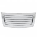 Kuafu Hood Vent Compatible With 2006-2010 Hummer H3 H3t Louver Deck W Handles Silver Air Grille Chrome Moulding Trim