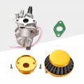 Goofit Air Filter Stack Carburetor Carb For 2 Stroke 47cc 49cc Mini Atv Quad Dirt Pocket Bike Yellow