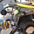 Goofit Air Filter Stack Carburetor Carb For 2 Stroke 47cc 49cc Mini Atv Quad Dirt Pocket Bike Yellow