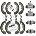 M Mati Wheel Cylinder Brake Shoe Front Rear All For Kawasaki Mule 2520 2510 2500 2030 2020 2010 1000 Diesel Kaf450 Kaf540